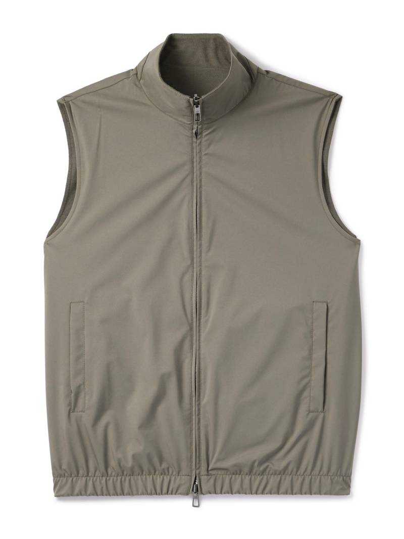 Loro Piana - Slim-Fit Reversible Storm System® WindWish™ Twill and Wool Gilet - Men - Green - IT 50 von Loro Piana