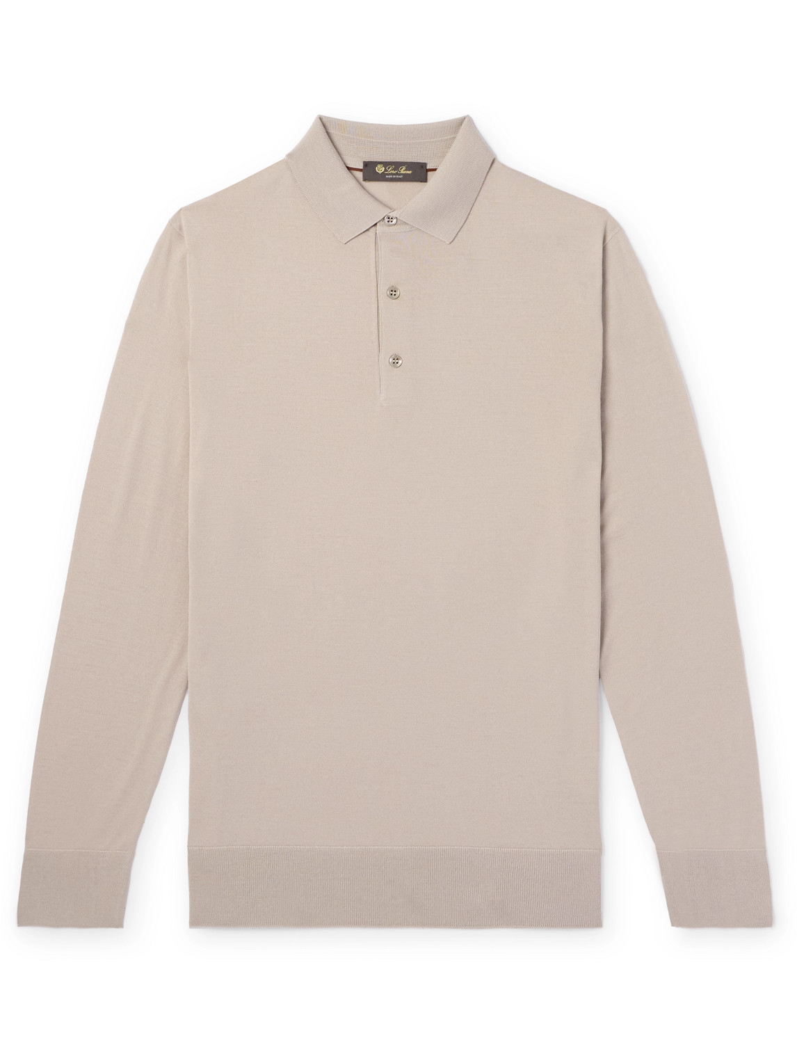 Loro Piana - Slim-Fit Wish® Wool Polo Shirt - Men - Neutrals - IT 46 von Loro Piana