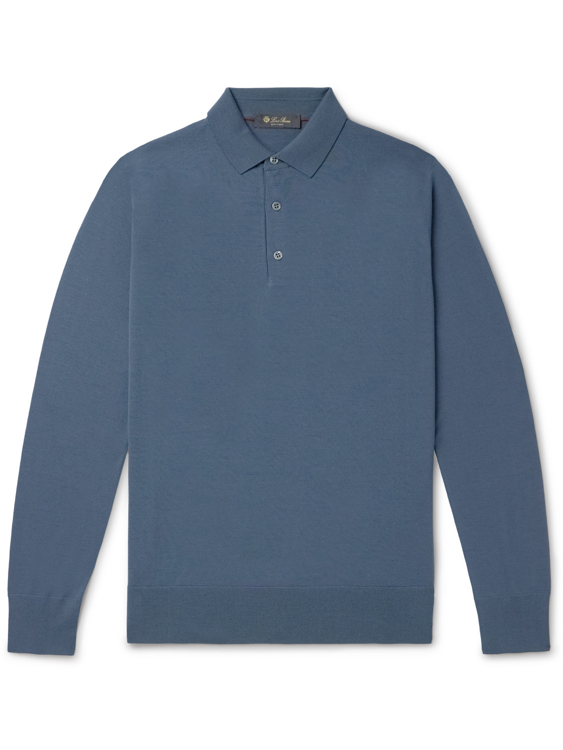Loro Piana - Slim-Fit Wish Virgin Wool Polo Shirt - Men - Blue - IT 48 von Loro Piana