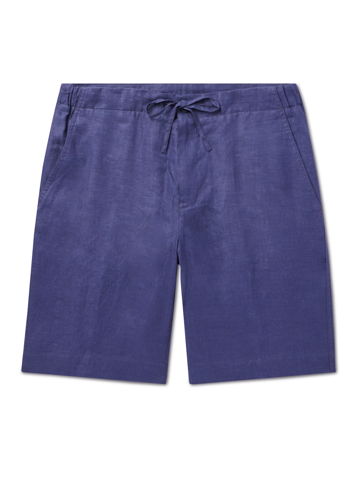 Loro Piana - Straight-Leg Linen Drawstring Bermuda Shorts - Men - Blue - S von Loro Piana