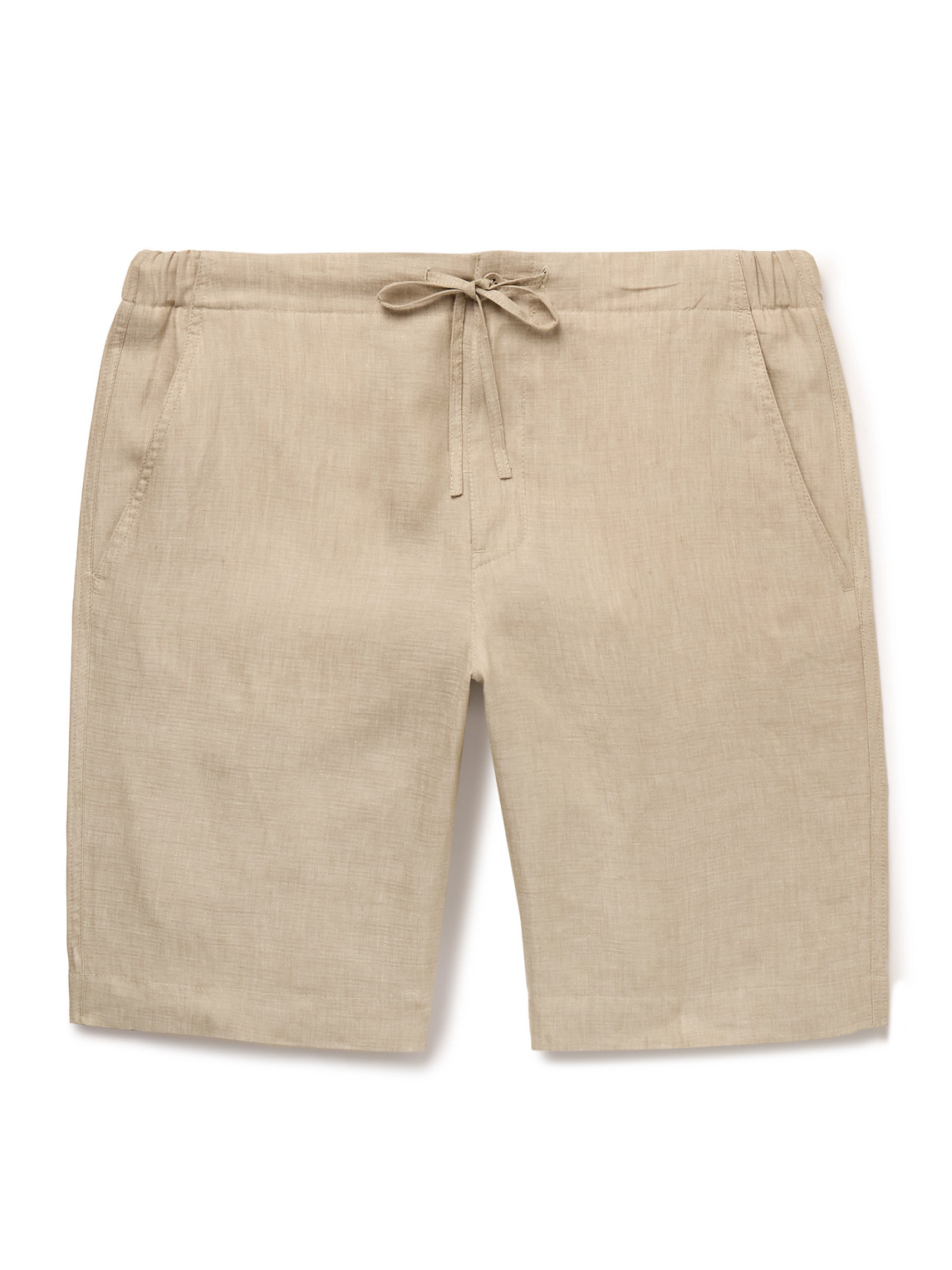 Loro Piana - Straight-Leg Linen Drawstring Bermuda Shorts - Men - Neutrals - XL von Loro Piana