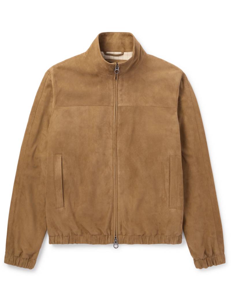 Loro Piana - Suede Zip-Up Bomber Jacket - Men - Brown - IT 54 von Loro Piana