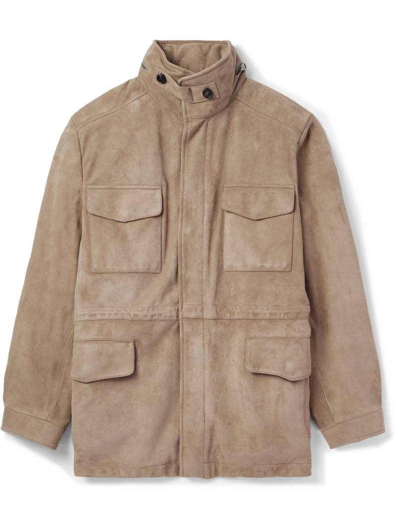 Loro Piana - Traveller Suede Jacket - Men - Neutrals - IT 56 von Loro Piana