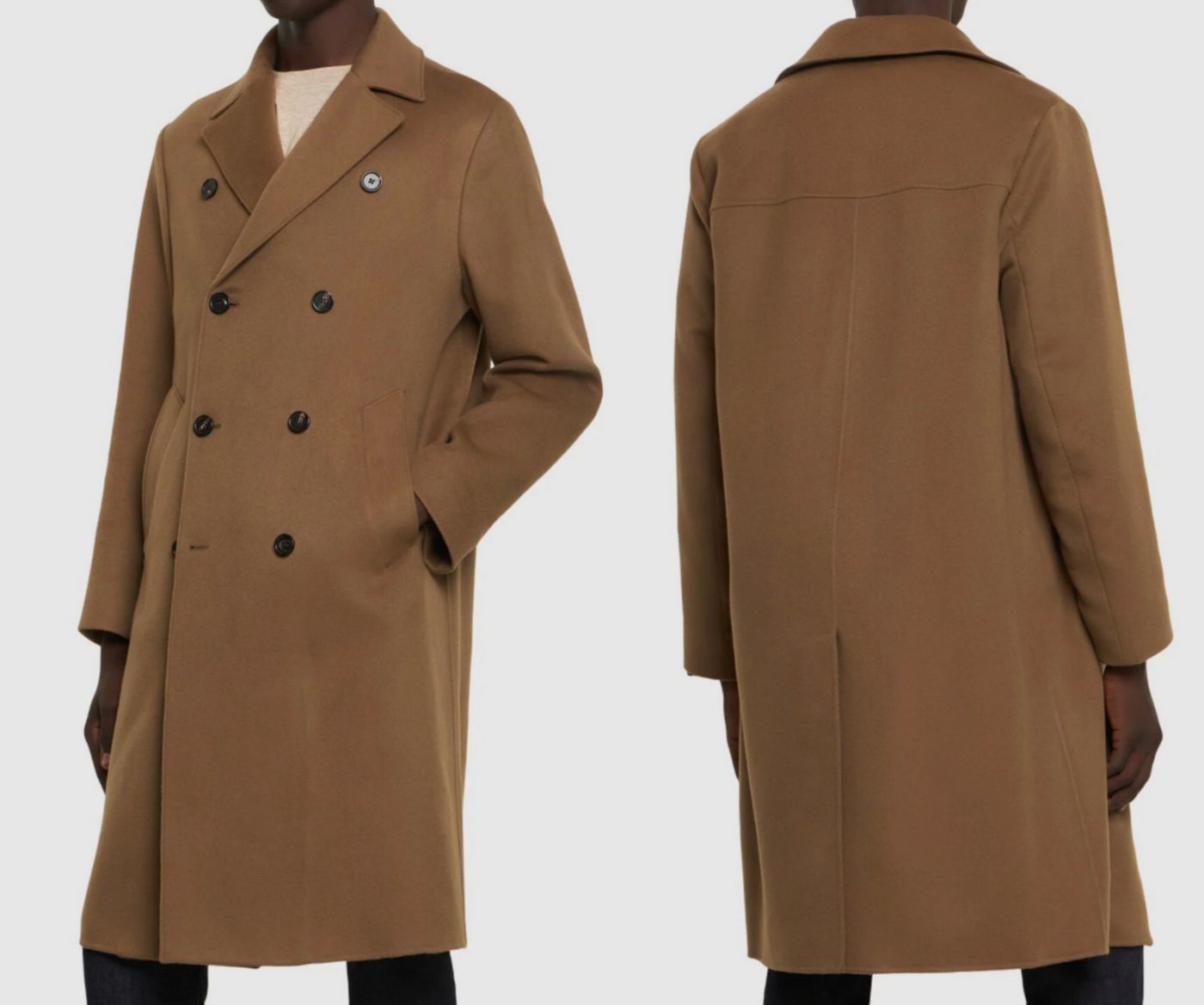 Loro Piana Winterjacke Loro Piana Winton Double Breasted Long Coat Cashmere Mantel Jacke Jack von Loro Piana