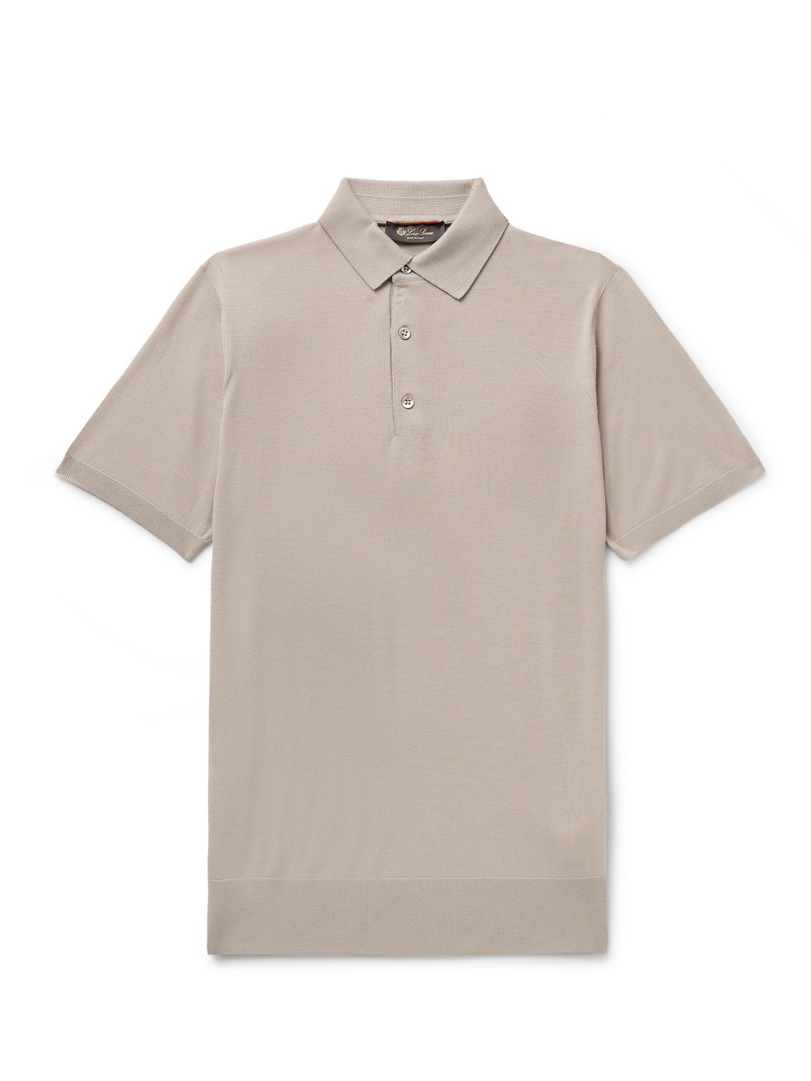 Loro Piana - Wish® Virgin Wool Polo Shirt - Men - Neutrals - IT 60 von Loro Piana