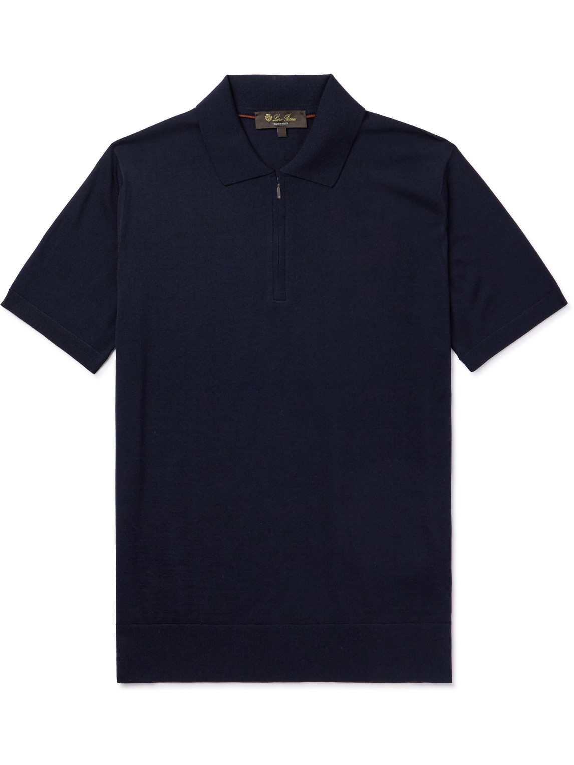 Loro Piana - Wish® Wool Polo Shirt - Men - Blue - IT 56 von Loro Piana