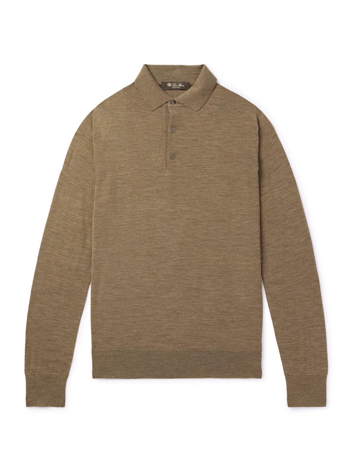 Loro Piana - Wish® Wool Polo Shirt - Men - Green - IT 48 von Loro Piana