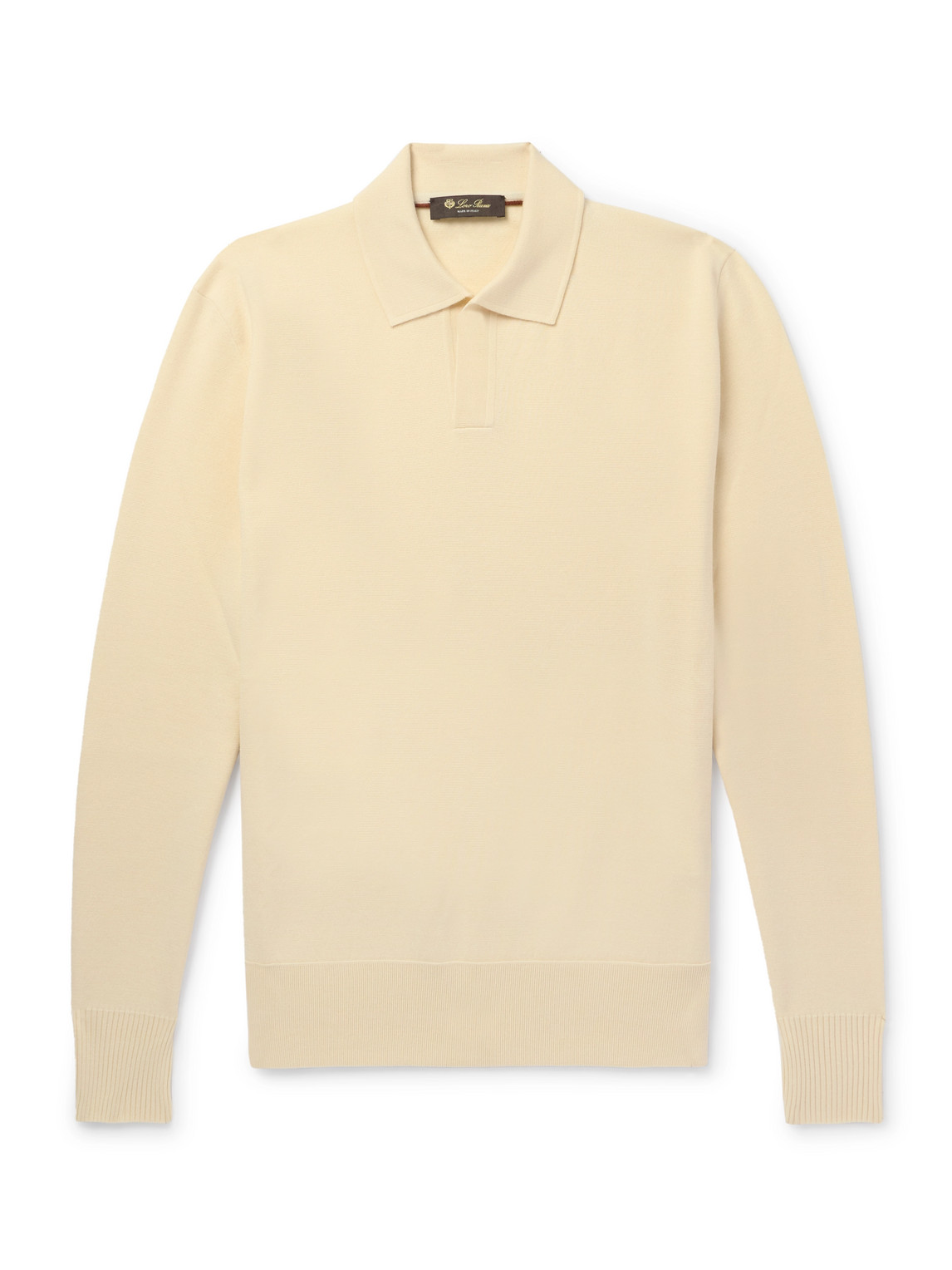 Loro Piana - Wool Polo Shirt - Men - Neutrals - IT 56 von Loro Piana