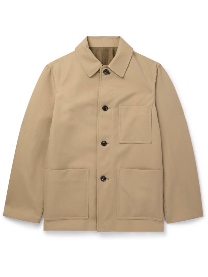 Loro Piana - Yudakai Caban Wool and Cotton-Blend Gabardine Overshirt - Men - Brown - M von Loro Piana