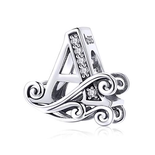 Lorrifal Solid 925 Sterling Silber Brief Initial A Charm Pandora Europäische Armband Halskette Frauen Mädchen Schmuck Geschenk Lorrifal Solid 925 Sterling Silber Brief Initial A Charm Pandora Europäische Armband Halskette Frauen Mädchen Schmuck Geschenk von Lorrifal