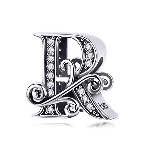 Lorrifal Solid 925 Sterling Silber Brief Initial R Charm Pandora Europäische Armband Halskette Frauen Mädchen Schmuck Geschenk Lorrifal Solid 925 Sterling Silber Brief Initial R Charm Pandora Europäische Armband Halskette Frauen Mädchen Schmuck Geschenk von Lorrifal