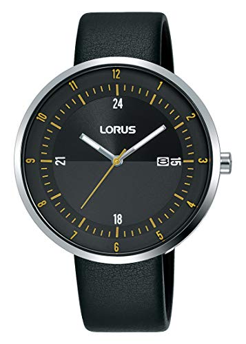 Lorus Fashion Herren-Uhr Edelstahl mit Lederband RH957LX9 von Lorus