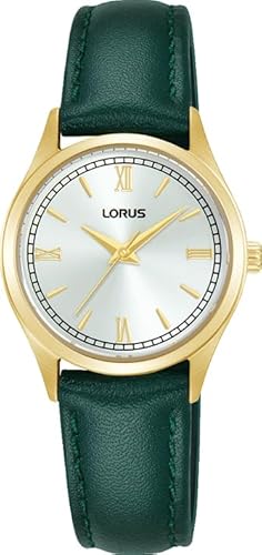 LORUS Damen Analog Uhr mit Leder Armband RG216YX9 von Lorus