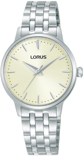 LORUS Damen Analog Quarz Uhr mit Edelstahl Armband RG317XX9 von Lorus