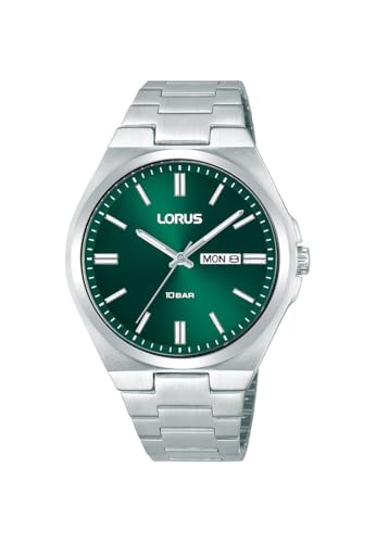 LORUS Herren Analog Quarz Uhr mit Edelstahl Armband RH395AX9 von Lorus