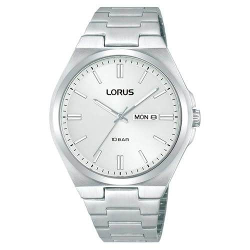 LORUS Herren Analog Quarz Uhr mit Edelstahl Armband RH399AX9 von Lorus