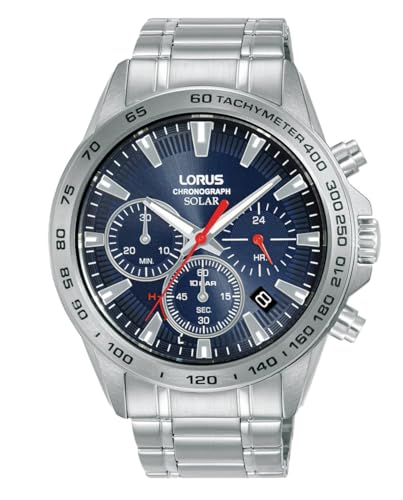 LORUS Herren Analog Quarz Uhr mit Edelstahl Armband RZ503AX9 von Lorus