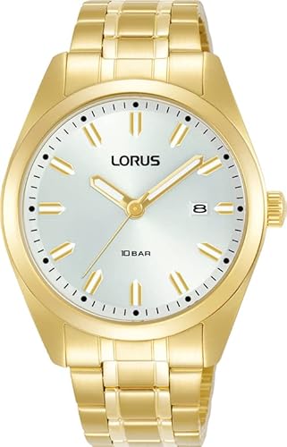 LORUS Herren Analog Quarz Uhr mit Metall Armband RH982PX9 von Lorus