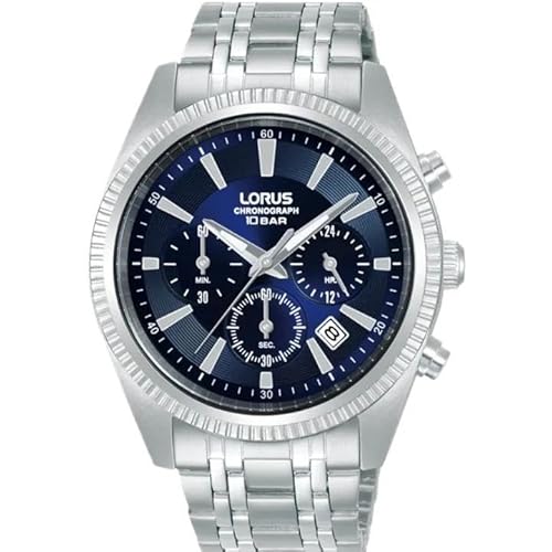 LORUS Herren Analog Uhr mit Edelstahl Armband RT395KX9 LORUS Herren Analog Uhr mit Edelstahl Armband RT395KX9 von Lorus
