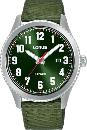 LORUS Herren Analog Uhr mit Nylon Armband RH997RX9 LORUS Herren Analog Uhr mit Nylon Armband RH997RX9 von Lorus
