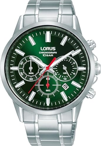 LORUS Herren Uhr Chronograph Quarz Edelstahlgehäuse RT375KX9 LORUS Herren Uhr Chronograph Quarz Edelstahlgehäuse RT375KX9 von Lorus