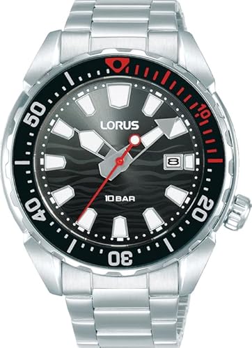 LORUS Herren Uhr Quarz Edelstahlgehäuse RH945RX9 von Lorus