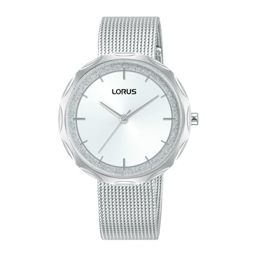 Lorus Classic RG237wx-9 women's time-only watch with Milanese mesh bracelet and steel case. von Lorus