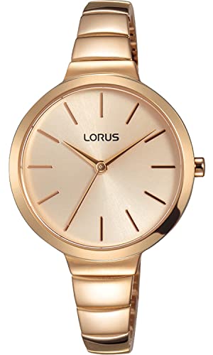 Lorus Damen Analog Klassisch Quarz Uhr mit Edelstahl Armband RG214LX9 von Lorus