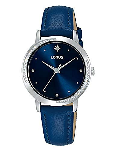 Lorus Damen Analog Quarz Uhr mit Echtes Leder Armband RG299RX9 von Lorus