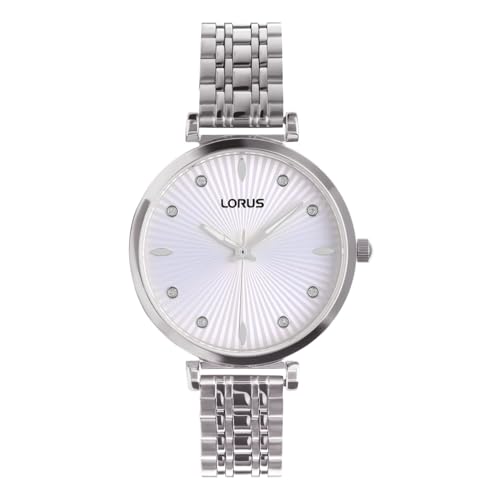 LORUS Damen Analog Quarz Uhr mit Edelstahl Armband RG261XX9 von Lorus