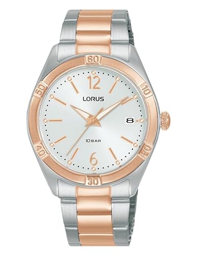 Lorus Damen Analog Quarz Uhr mit Edelstahl Armband RH982QX9 von Lorus