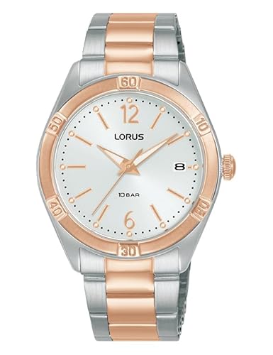 LORUS Damen Analog Quarz Uhr mit Edelstahl Armband RH982QX9 von Lorus