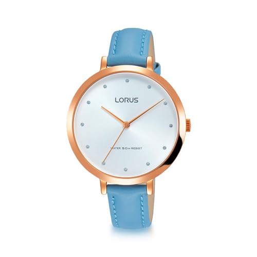 Lorus Damen Analog Quarz Uhr mit Leder Armband RG232MX9 von Lorus