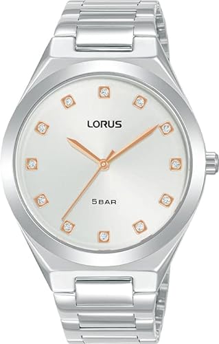 Lorus Damen Analog Quarz Uhr mit Metall Armband RG201WX9 von Lorus