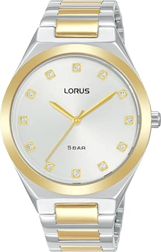 Lorus Damen Analog Quarz Uhr mit Metall Armband RG202WX9 von Lorus