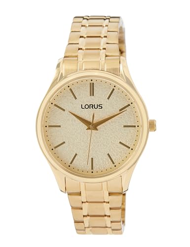 Lorus Damen Analog Quarz Uhr mit Metall Armband RG220WX9 Lorus Damen Analog Quarz Uhr mit Metall Armband RG220WX9 von Lorus