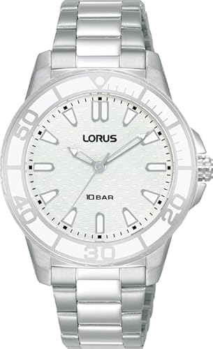 Lorus Damen Analog Quarz Uhr mit Metall Armband RG253VX9 von Lorus