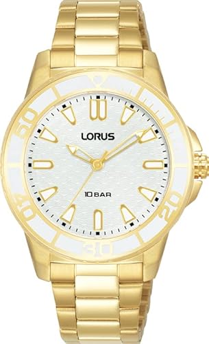 LORUS Damen Analog Quarz Uhr mit Metall Armband RG256VX9 LORUS Damen Analog Quarz Uhr mit Metall Armband RG256VX9 von Lorus