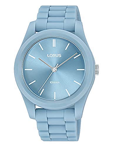 Lorus Damen Analog Quarz Uhr mit Silicone Armband RG237SX9 von Lorus