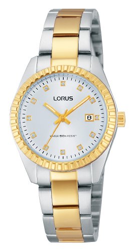 Lorus Watches Damen Analog Quarz Uhr mit Edelstahl beschichtet Armband RJ284AX9 von Lorus