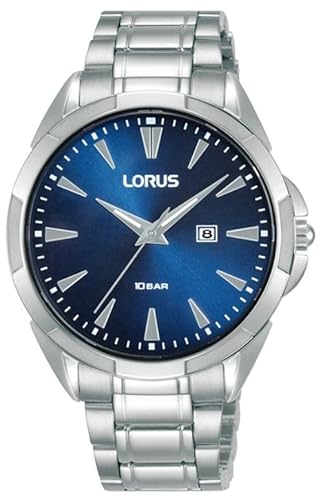 Lorus Damen-Armbanduhr mit Datum, Edelstahl-Armband und blauem Zifferblatt, RJ257BX9 von Lorus