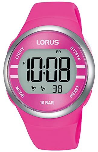Lorus Damen Digital Quarz Uhr mit Silicone Armband R2343NX9 von Lorus
