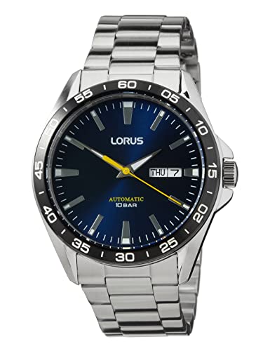 Lorus Herren Analog Automatik Uhr mit Metall Armband RL479AX9, Silber von Lorus