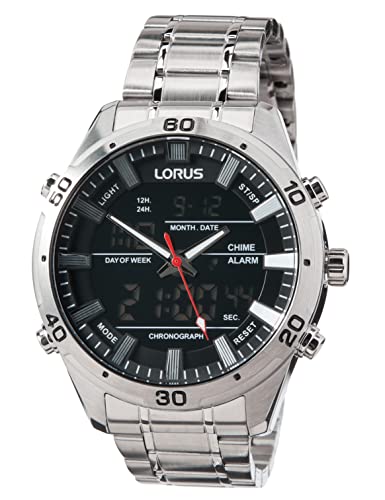 Lorus Herren Analog-Digital Quarz Uhr mit Metall Armband RW651AX9 Lorus Herren Analog-Digital Quarz Uhr mit Metall Armband RW651AX9 von Lorus