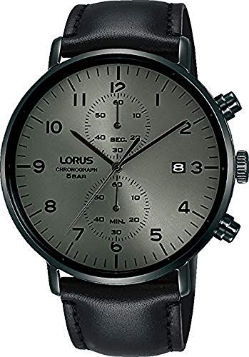 Lorus Herren Analog Quarz Uhr mit Echtes Leder Armband RW405AX9 von Lorus