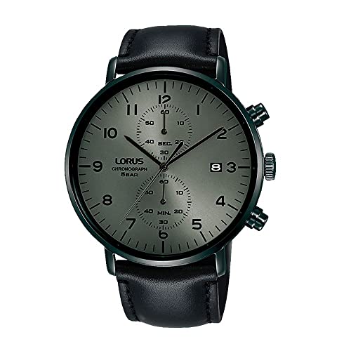 Lorus Herren Analog Quarz Uhr mit Echtes Leder Armband RW405AX9 von Lorus