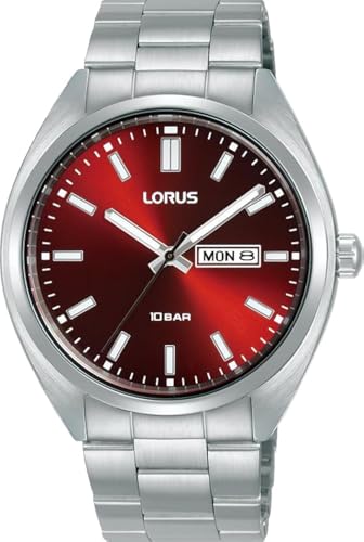 LORUS Herren Analog Quarz Uhr mit Edelstahl Armband RH369AX9 von Lorus