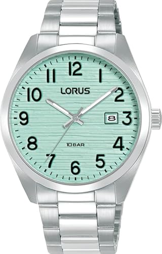 LORUS Herren Analog Quarz Uhr mit Edelstahl Armband RH909RX9 von Lorus