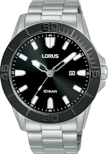 LORUS Herren Analog Quarz Uhr mit Edelstahl Armband RH945QX9 LORUS Herren Analog Quarz Uhr mit Edelstahl Armband RH945QX9 von Lorus