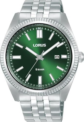 Lorus Herren Analog Quarz Uhr mit Edelstahl Armband RH967QX9 von Lorus